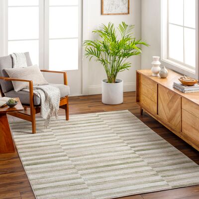 Latitude Run Amneris Abstract Machine Woven Area Rug Ivory;Tan;Olive;Sage;Taupe Rectangle 200 x 275cm Latitude Run Amneris Abstract Machine Woven Area Rug Ivory;Tan;Olive;Sage;Taupe Rectangle 200 x 275cm