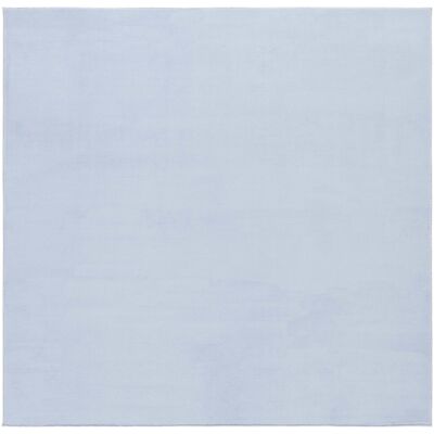 Latitude Run Antarious Solid Colour Power Loom Blue Area Rug Blue Square 183cm Latitude Run Antarious Solid Colour Power Loom Blue Area Rug Blue Square 183cm