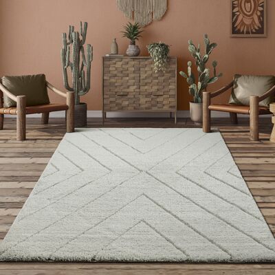17 Stories Taneesha high pile (30 mm) long pile living room carpet diamond pattern (Cream) Cream Rectangle 160 x 230 cm 17 Stories Taneesha high pile (30 mm) long pile living room carpet diamond pattern (Cream) Cream Rectangle 160 x 230 cm