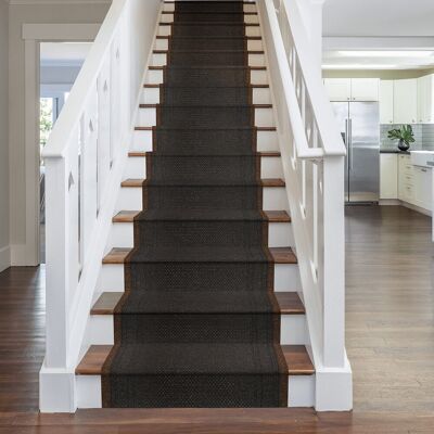 Ophelia & Co. Stair Runner Abbie Solid Colour Indoor Area Rug Dark Brown Runner Brown x 570cm Ophelia & Co. Stair Runner Abbie Solid Colour Indoor Area Rug Dark Brown Runner Brown x 570cm