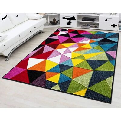 George Oliver Modern Stylish Multi Colour Hand Carved Area Rugs Soft Living Room Bedroom Carpet Hallway Runner Floor Mat Geo Play Rectangle 160 x 230 cm George Oliver Modern Stylish Multi Colour Hand Carved Area Rugs Soft Living Room Bedroom Carpet Hallway Runner Floor Mat Geo Play Rectangle 160 x 230 cm