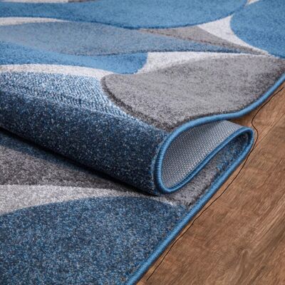 Metro Modern Luxury Geometric Design Rugs Soft Large Area Rugs Floor Mat Colorful Living Room Bedroom Carpet Blue Runner 60 x 220cm Metro Modern Luxury Geometric Design Rugs Soft Large Area Rugs Floor Mat Colorful Living Room Bedroom Carpet Blue Runner 60 x 220cm