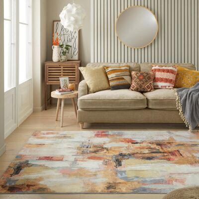 Borough Wharf Abstract Modern Anti Shed Easy To Clean Rug For Bedroom & Living Room Beige Rectangle 200 x 290cm Borough Wharf Abstract Modern Anti Shed Easy To Clean Rug For Bedroom & Living Room Beige Rectangle 200 x 290cm