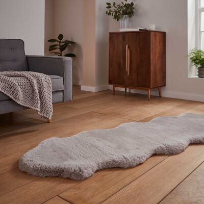 Fairmont Park Lehi area rug Table Tufted Sheepskin Silver Silver Novelty 60 x 180cm Fairmont Park Lehi area rug Table Tufted Sheepskin Silver Silver Novelty 60 x 180cm