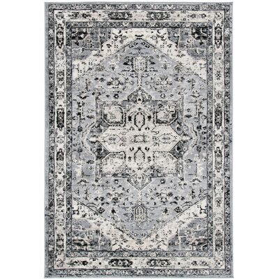 Langley Street Brentwood Area Rug in Grey / Black Grey / Black Rectangle 183 x 274 cm Langley Street Brentwood Area Rug in Grey / Black Grey / Black Rectangle 183 x 274 cm