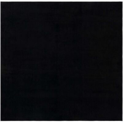 Latitude Run Anraj Solid Colour Power Loom Black Area Rug Black Square 183cm Latitude Run Anraj Solid Colour Power Loom Black Area Rug Black Square 183cm