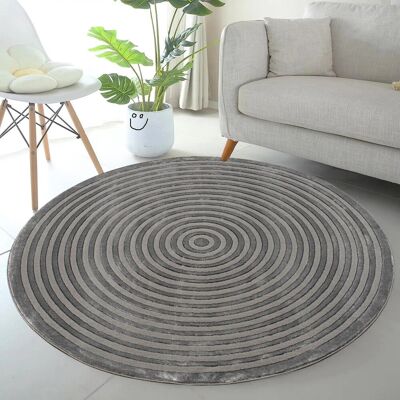 Brayden Studio Modern Large Area Rugs Long Hallway Runner Living Room Bedroom Carpet Floor Mats Dark Grey Round 170 cm Brayden Studio Modern Large Area Rugs Long Hallway Runner Living Room Bedroom Carpet Floor Mats Dark Grey Round 170 cm