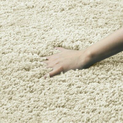 Ebern Designs Soft Shaggy Verona Rug Living Room Bedroom Carpet Hallway Runner Non Shed Pile Cream Rectangle 160 x 230cm Ebern Designs Soft Shaggy Verona Rug Living Room Bedroom Carpet Hallway Runner Non Shed Pile Cream Rectangle 160 x 230cm