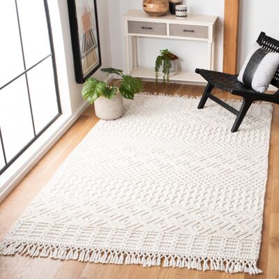 Natur Pur Casablanca Geometric Area Rug In Ivory Ivory Rectangle 152 x 244 cm Natur Pur Casablanca Geometric Area Rug In Ivory Ivory Rectangle 152 x 244 cm