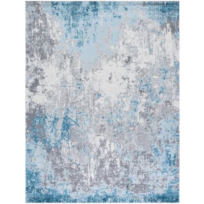 Wade Logan Vahram Looped/Hooked Blue Rug Blue Rectangle 235 x 305cm Wade Logan Vahram Looped/Hooked Blue Rug Blue Rectangle 235 x 305cm