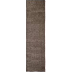 House of Hampton Kistler 100% Sisal Brown Rug brown/white 250.0 H x 66.0 W cm