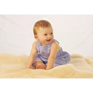 Bowron Sheepskin Lambskin Baby Comforter white 55.0 W x 3.0 D cm