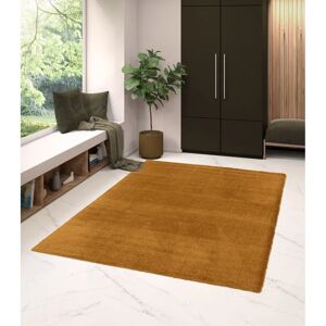 Marlow Home Co. Reynaldo Machine Washable Shaggy Gold Rug white 80.0 W x 3.0 D cm