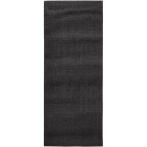 17 Stories Nalijah Sisal Black Area Rug black/white 200.0 H x 80.0 W cm