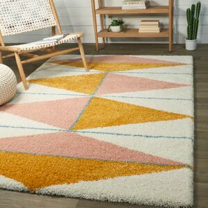 Blue Elephant Bonifay Off White Rug white 160.0 W x 3.0 D cm