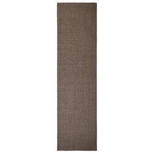 House of Hampton Kistler 100% Sisal Brown Rug brown/white 300.0 H x 80.0 W cm