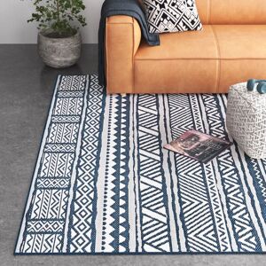 Blue Elephant Von Power Loomed Navy Rug blue/navy Rectangle 201 x 274cm