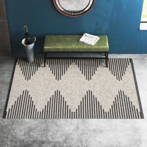 Blue Elephant Evelina Machine Women / Power Loomed Beige/Charcoal Grey Rug gray Rectangle 201 x 279cm