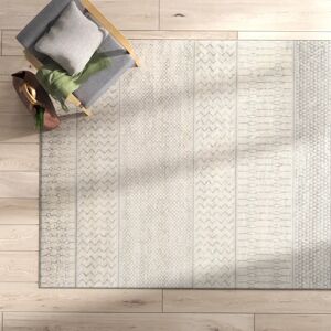 Fernleaf Mary Power Loom Grey/Ivory Rug gray/white 200.0 W x 0.94 D cm
