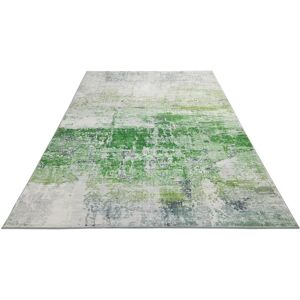 Borough Wharf Schwabe Machine Woven Green/Grey Rug green 230.0 H x 160.0 W x 0.9 D cm