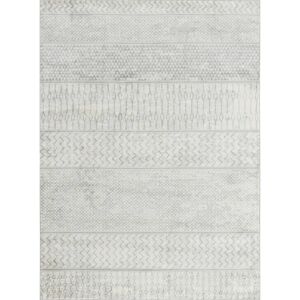 Fernleaf Mary Power Loom Grey/Ivory Rug gray/white 130.0 W x 0.94 D cm