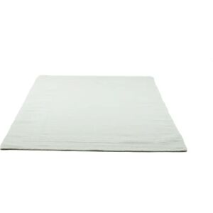 Latitude Run Larentius Solid Colour Hand Woven Hand Tufted Cream Area Rug white 80.0 W x 0.6 D cm