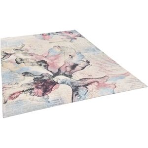 Gino Falcone Cosima Flatweave Pink/Blue/Khaki Rug blue/pink/yellow 130.0 W x 1.0 D cm