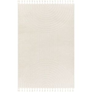 Bloomsbury Market Nat Power Loom Cream Rug white 213.0 H x 160.0 W x 1.7 D cm