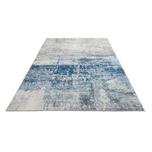 Borough Wharf Schwabe Machine Woven Blue/Grey Rug blue/white 290.0 H x 200.0 W x 0.9 D cm