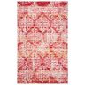 Latitude Vive Xavier Hooked Pink/Red Rug white 150.0 H x 90.0 W x 0.254 D cm