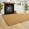 Think Rugs Bali Modern Washable Shaggy Plain Rug Gold yellow 170.0 H x 120.0 W x 2.5 D cm