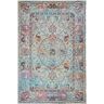 Mistana Sibilla Turquoise Rug white 90.0 W x 0.7 D cm