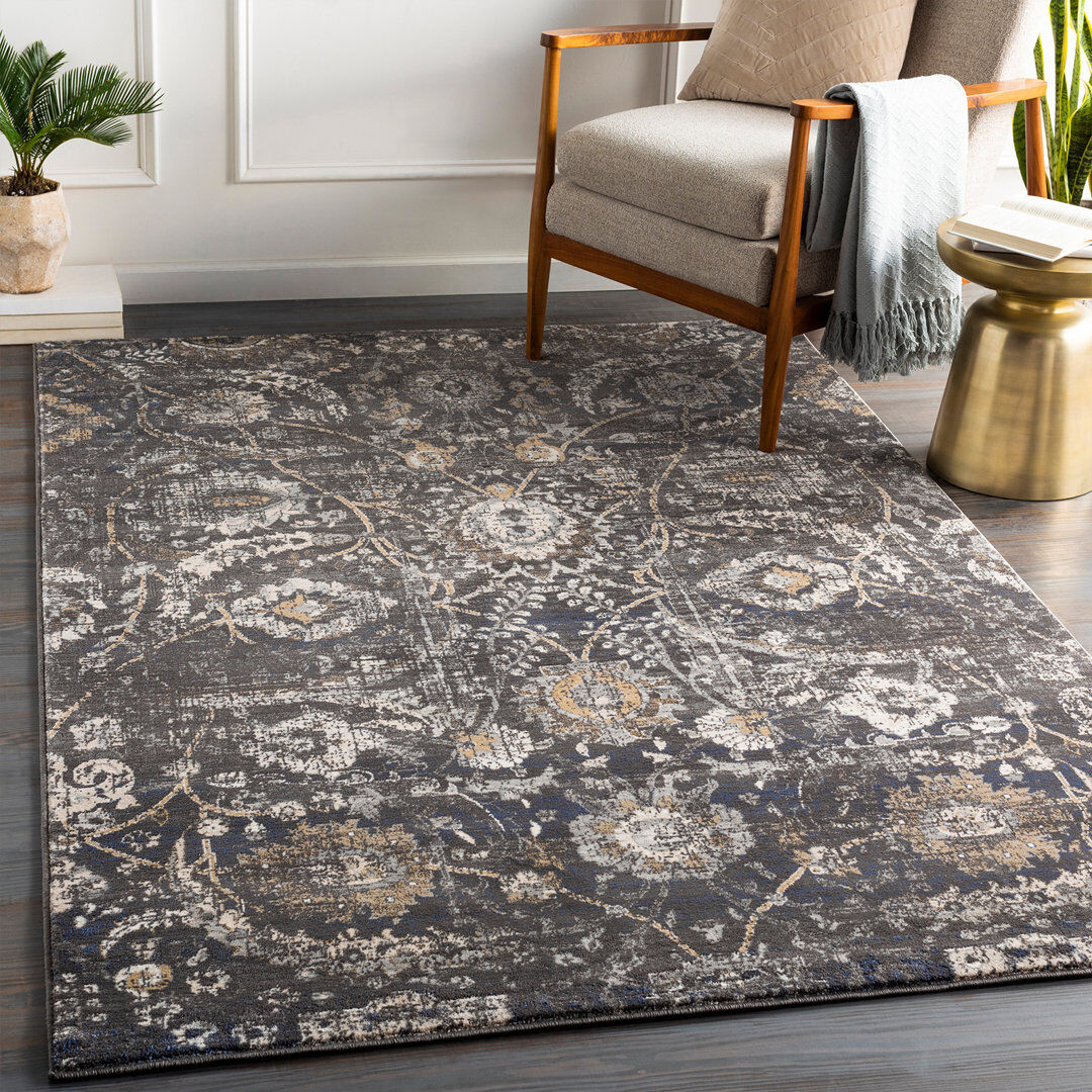 Langley Street Sofia Moroccan Area Rug Black;Beige;White;Grey Rectangle 10'10" x 14'2"