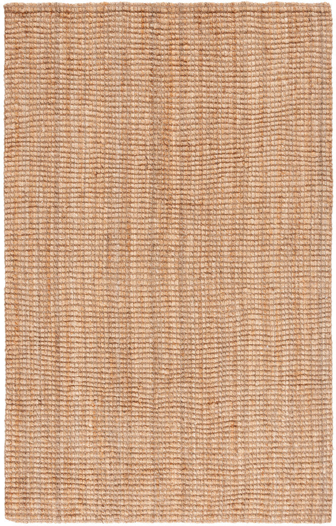 17 Stories Jute / Sisal Hand Woven Area Rug Natural Rectangle 122 x 183 cm