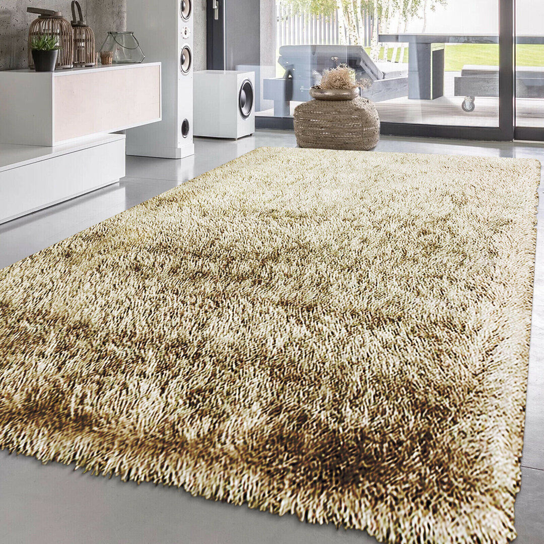 Fairmont Park Non-Slip Sparkle Large Anti-Fade Floor Area Rugs Bedroom Dining Room Carpets Mat Cream Runner 60 x 220cm