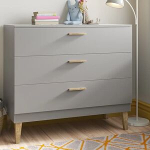 Zipcode Design Dekalb 3 Drawer Dresser brown/gray 90.0 H x 100.0 W x 47.0 D cm