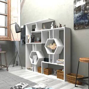 Zipcode Design Swenson Bookcase white 133.85 H x 133.85 W x 21.84 D cm