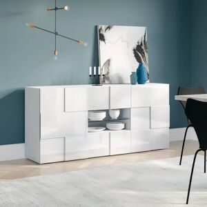 Zipcode Design Bailee 181 Cm Wide 2 Drawer Sideboard white 85.0 H x 181.0 W x 42.0 D cm