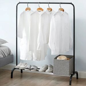 Rebrilliant Sandell 110Cm Clothes Racks black 136.0 H x 110.0 W x 42.0 D cm