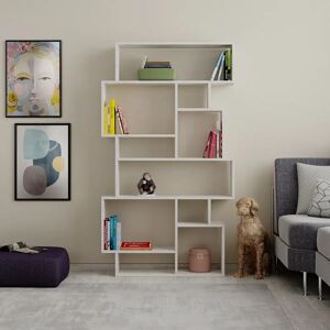 Zipcode Design Sandra Bookcase white 168.5 H x 96.0 W x 25.5 D cm