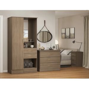 Zipcode Design Home Wardrobe brown 183.5 H x 90.0 W x 52.0 D cm