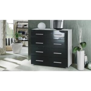 Zipcode Design Kortright 4 - Drawer Chest of Drawers black 72.0 H x 76.0 W x 35.0 D cm