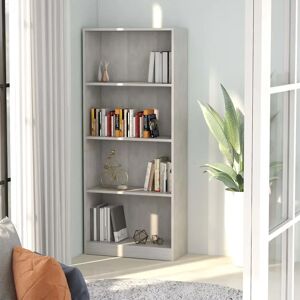 Zipcode Design Attwood Bookcase gray 142cm H x 60cm W x 24cm D