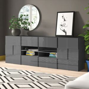 Zipcode Design Bailee 240 Cm Wide 4 Drawer Sideboard gray 84.0 H x 240.0 W x 42.0 D cm