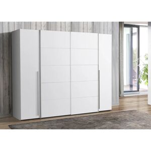 Zipcode Design Debarr 4 Door Sliding Wardrobe white 210.0 H x 270.3 W x 61.2 D cm