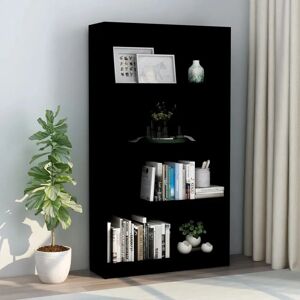 Zipcode Design Attwood Bookcase black/brown 142.0 H x 80.0 W x 24.0 D cm