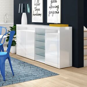 Zipcode Design Eleada 200Cm Wide Sideboard white 89.0 H x 200.0 W x 35.0 D cm