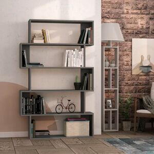 Zipcode Design Chappel Bookcase gray 159.0 H x 95.0 W x 25.0 D cm