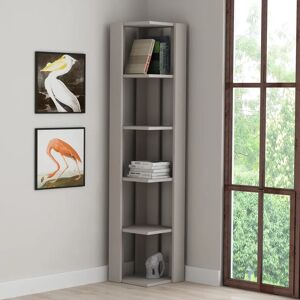 Zipcode Design Nati Corner Bookcase brown 161.0 H x 34.0 W x 34.0 D cm