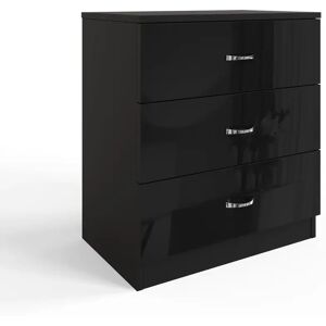 Zipcode Design Brendle 3 Drawer 60Cm W Chest Of Drawers black 69.0 H x 60.0 W x 40.0 D cm